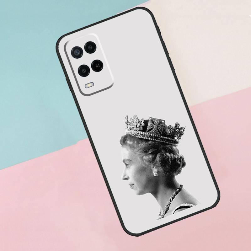 England Queen Elizabeth II For Oppo A16 A76 A96 A15 A80 A60 A40 A94 A54 A98 A78 A18 A38 A58 A17 A77 A74 A57S Phone Case