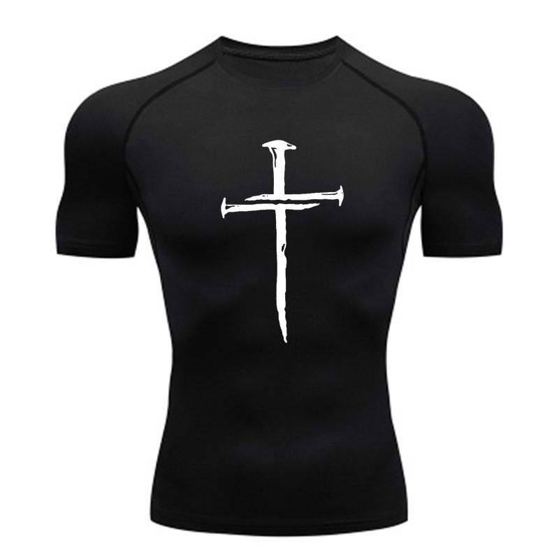 

Спортивная футболка для мужчин, бодибилдинг, быстросохнущая, компрессионная футболка для фитнеса, бега, тренировок, мужская спортивная одежда первого слоя XL