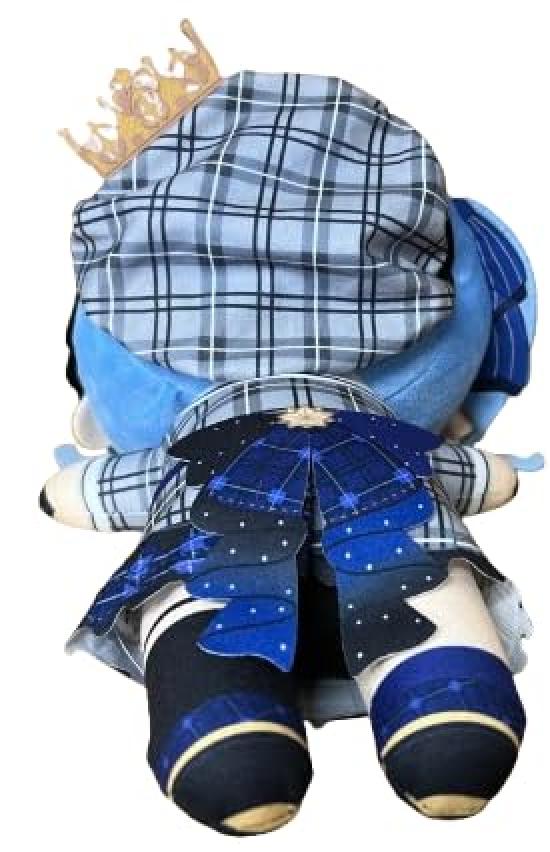 Suisei Hoshimachi Lying Down Plush Toy, Lying Down Plush Toy, Approx. 26cm, 1 Type, Official