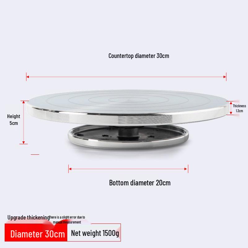 Children's Double-Sided Aluminum Alloy Pottery Turntable for Clay Sculpture Tools