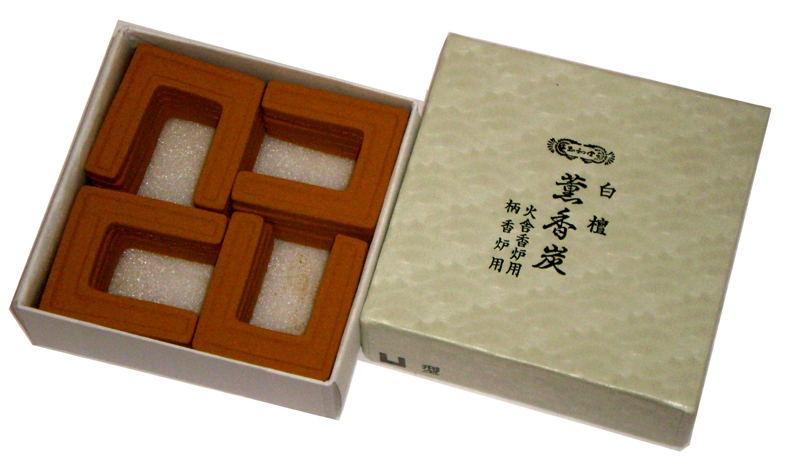 

Gyokushodo Incense Sticks, Sandalwood Incense Charcoal, Square, Large, 20 Sticks #863