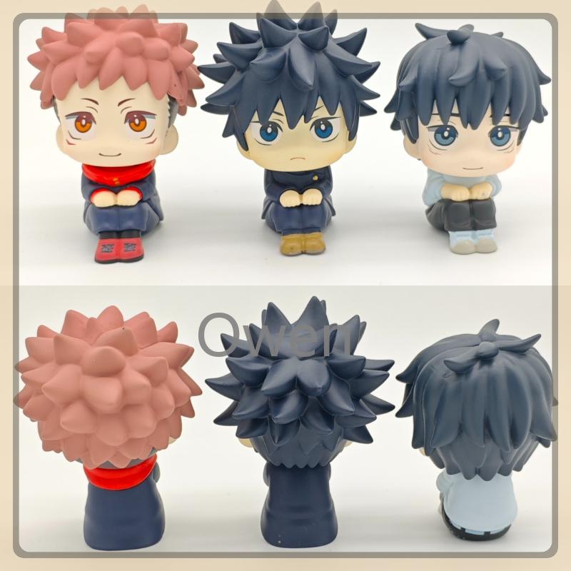 Gojo Satoru Jujutsu Kaisen Anime Mini Fushiguro Megumi Figurine Itadori Yuji Action Figures PVC Q Version Collection Model Toys