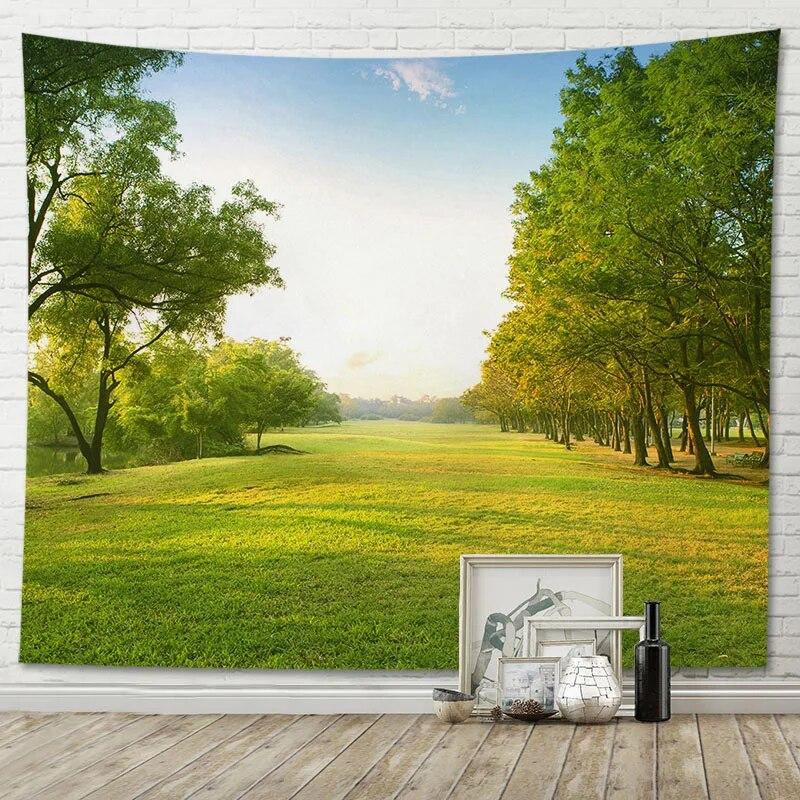 Гобелен с пейзажами голубого неба — фото 12