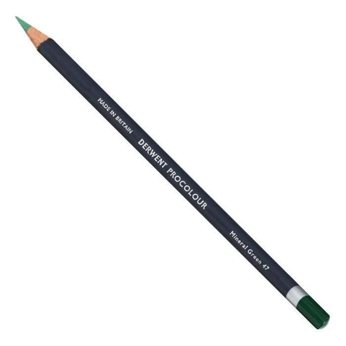 Crayon de couleur - DERWENT - PROCOLOUR - Vert minéral - 1 crayon - Mine fine