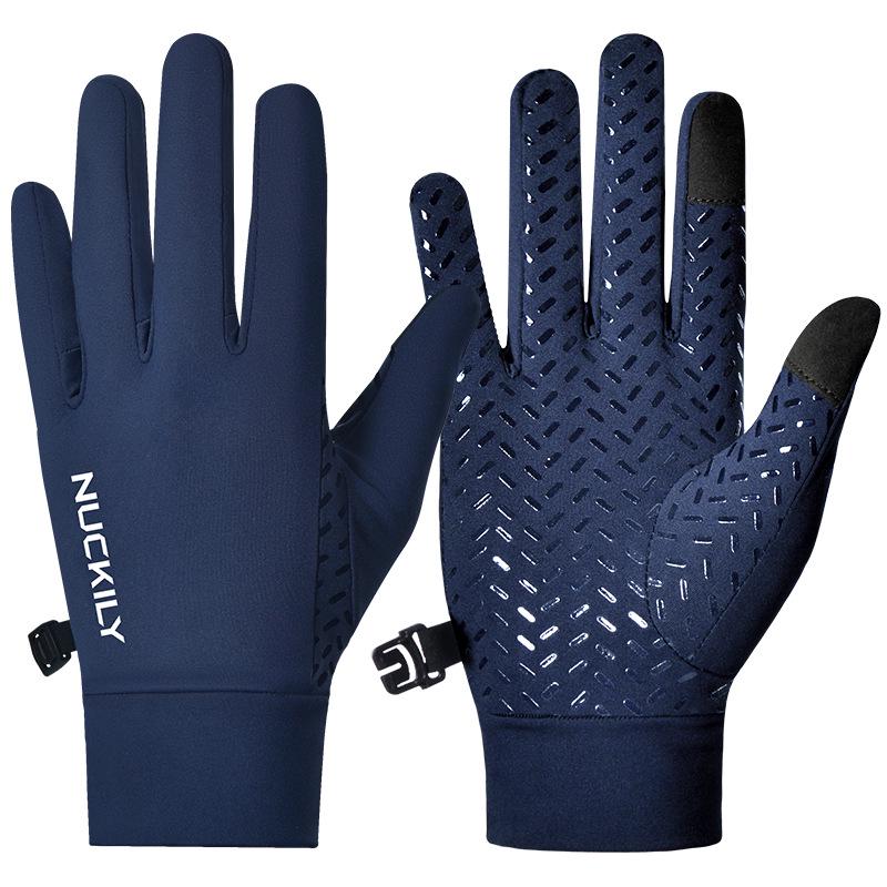 

NUCKILY Full Finger Shock Absorbing Cycling Gloves for Spring, Autumn, and Winter XL
