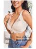 European and American Lace Front Buckle Bra with Stylish Back Design - Plus Size Women’s Underwear