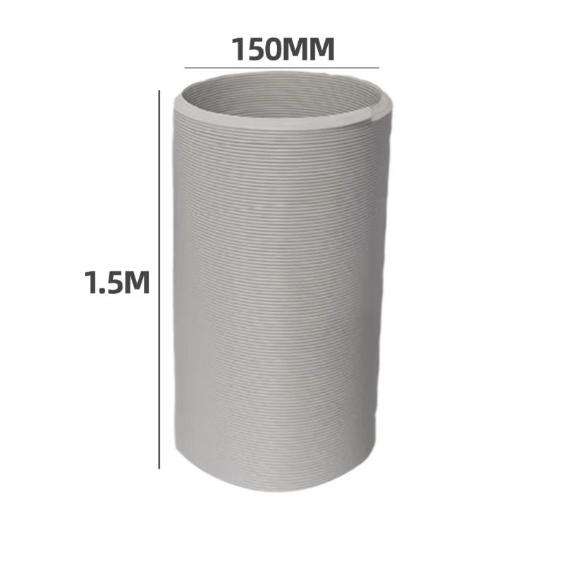 130/150mm Diameter Duct Extension Pipe Mobile Air Conditioner Exhaust Hose Accessories Flat Nozzle Exhaust Hose Window Adapter