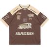 Aelfric Eden 90er Oversized T-Shirt Unisex Grafik Casual T-Shirt Streetwear Retro Sommer Oberteil T-Shirt