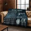 Guitar Bass Chords Theory Chart Music Flannel Blanket Soft Warm Blanket For Bedroom Room Living Room Bed Travel Camping Picnic
