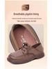 Genuine Leather Non-Slip Soft Sole Loafers for Middle-Aged & Elderly Women - Casual Spring & Autumn Style