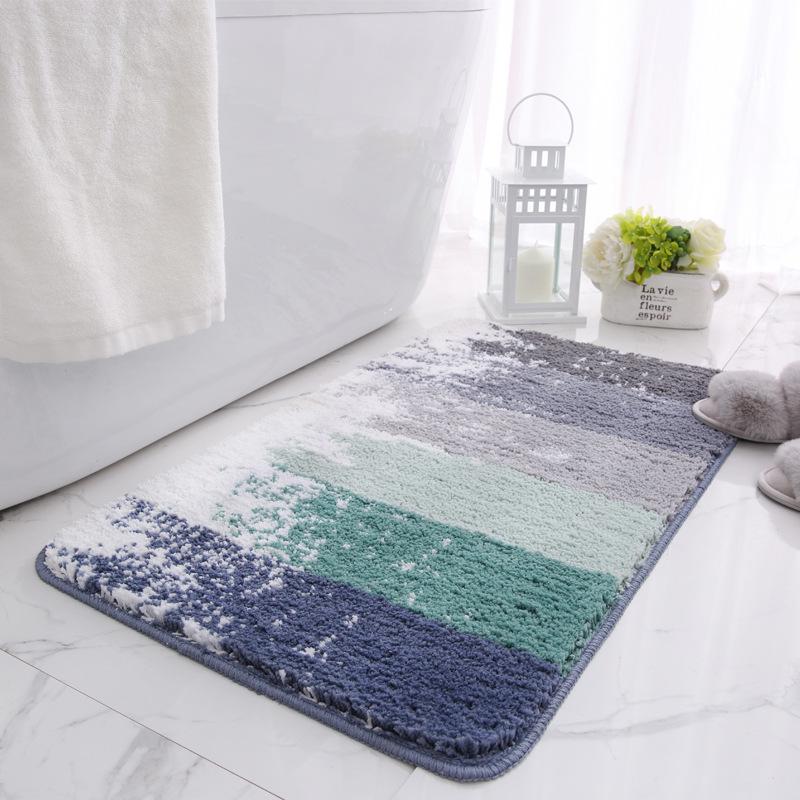 Nordic Absorbent Non-Slip Bathroom Mat for Doorway and Toilet 