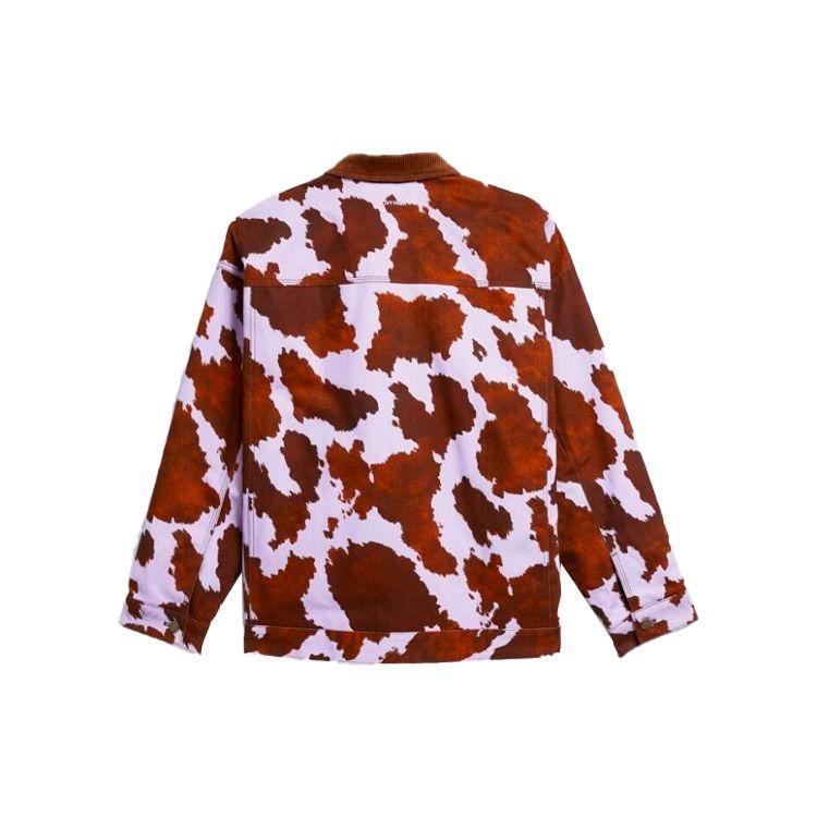 adidas Giacca di jeans larga tie-dye colorblock co-branded Originals X Ivy Park Capospalla da donna Bordeaux HE3739
