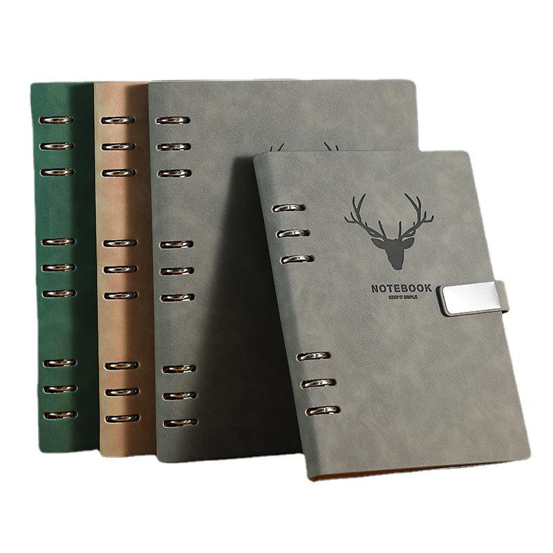 Abnehmbares B5 Hochwertiges Notizbuch-Set mit losen Blättern: Geschenk für Studenten & Geschäftsleute