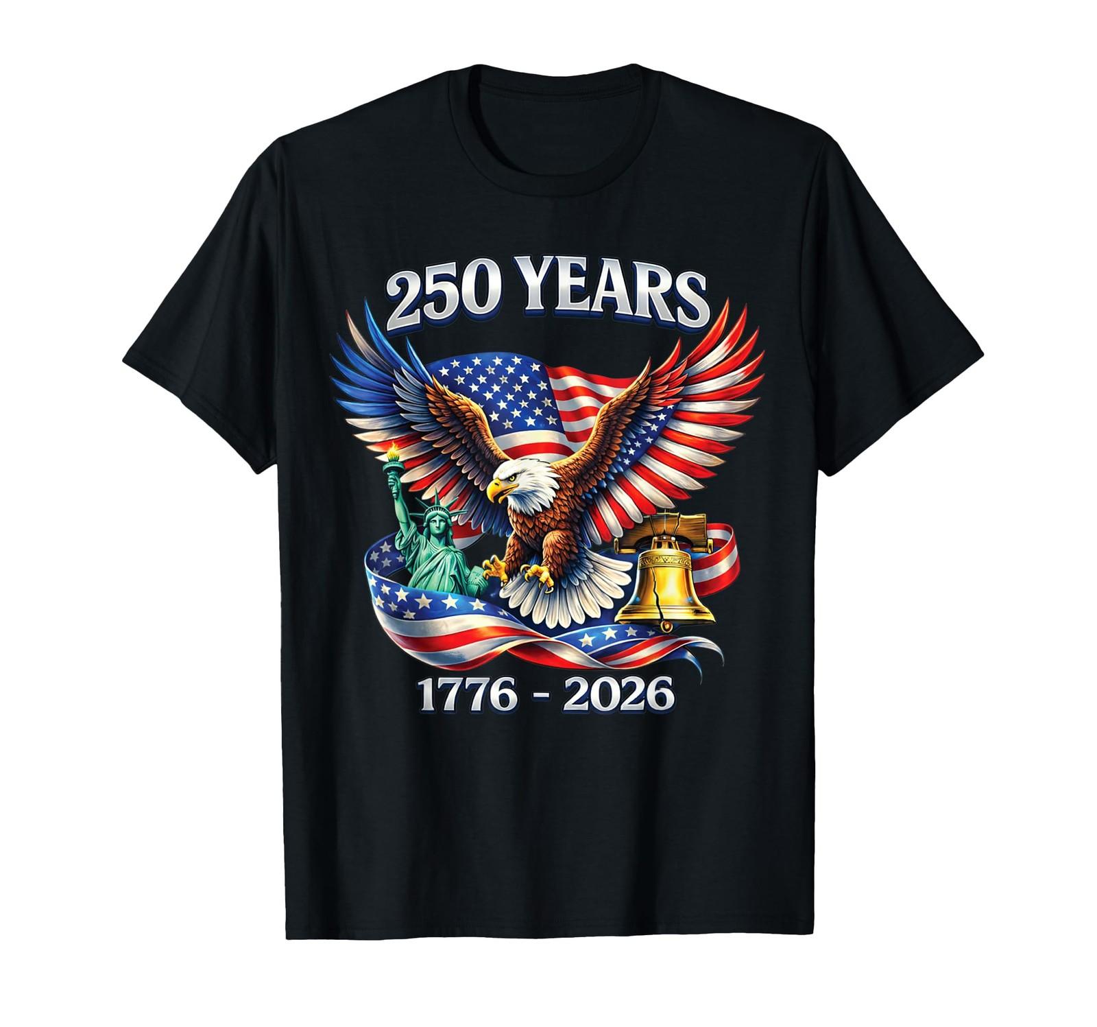 250th Independence Day Freedom T-Shirt for America Anniversary (15) S
