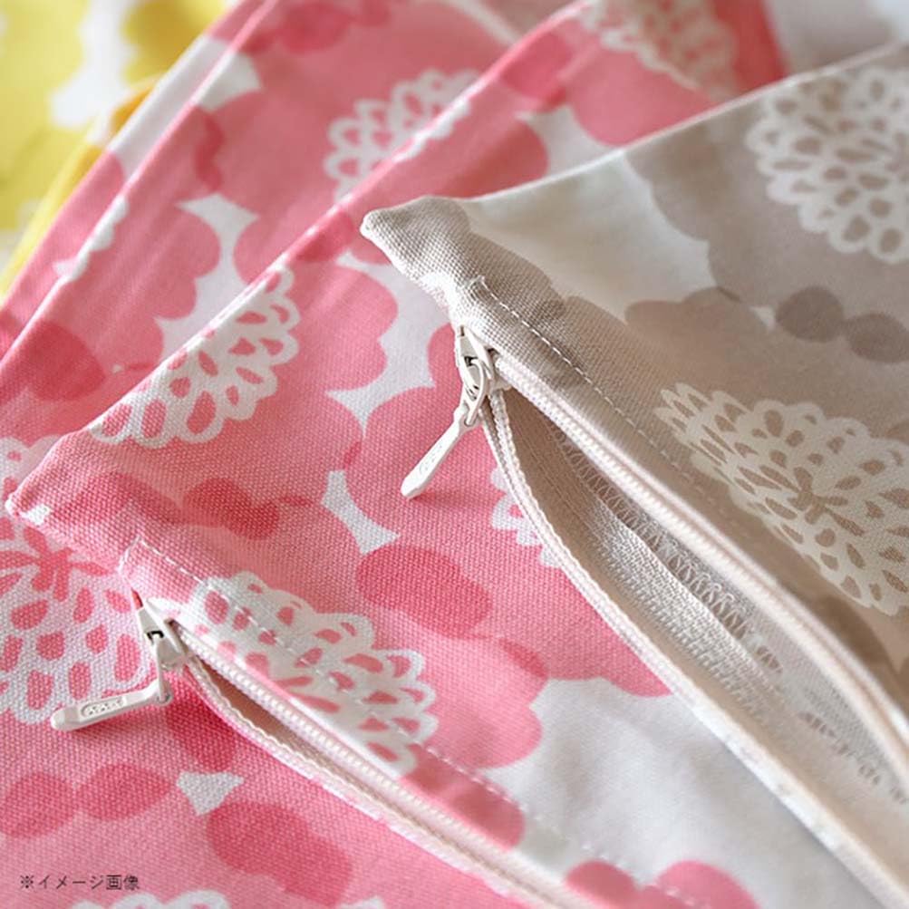 LDnext Rene Due Studio Hilla Cushion Cover, Vegetable Garden Green, Approx. 45 x 45 cm, Made in Japan, 71400510