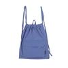 Schoolbag nylon drawstring new bundle bag pocket backpack lightweight large capacity urban simple double shoulder casual women's bag