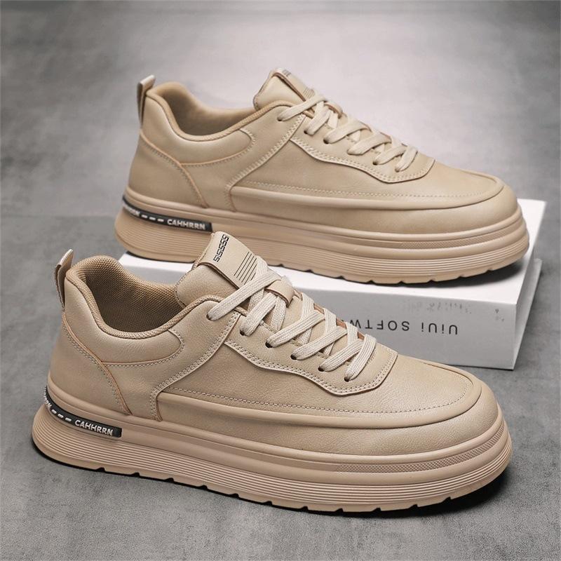 22 new summer breathable heightening leather shoes sports leisure thick baseplate shoes 39