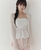 Twee Moline Summer See-Through Long Sleeve Cardigan