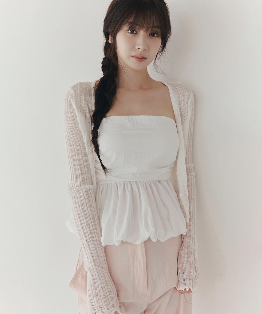 Twee Moline Summer See-Through Long Sleeve Cardigan