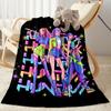 Huntrx Cyberpunk Fashion Blanket Comfortable Perfect for Chair Sofa Seaside All-Season Use Digital Print Best Holiday Gift for Friends Family