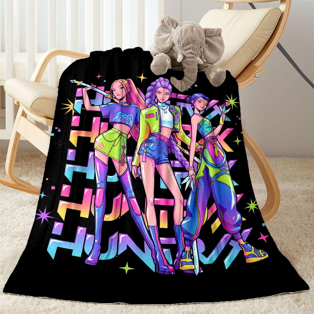 Huntrx Cyberpunk Fashion Blanket Comfortable Perfect for Chair Sofa Seaside All-Season Use Digital Print Best Holiday Gift for Friends Family