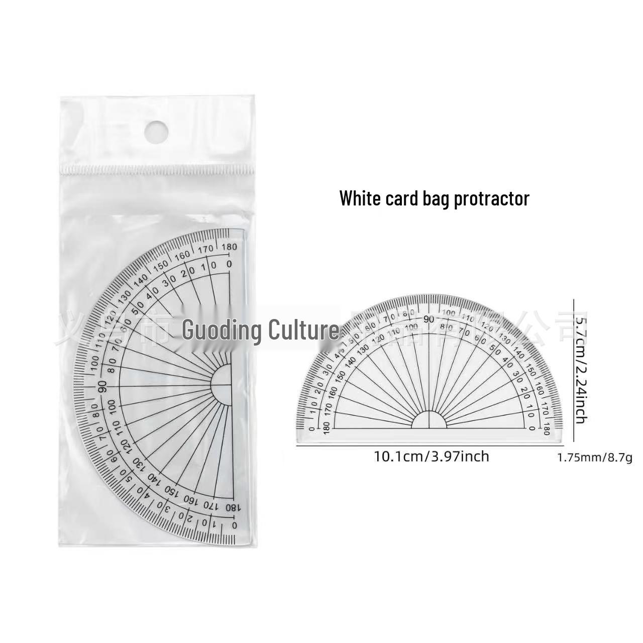 4-Piece Metric Ruler Set: 15cm Straight Ruler and Triangle Plates 15cm Inch Centimeter Set
