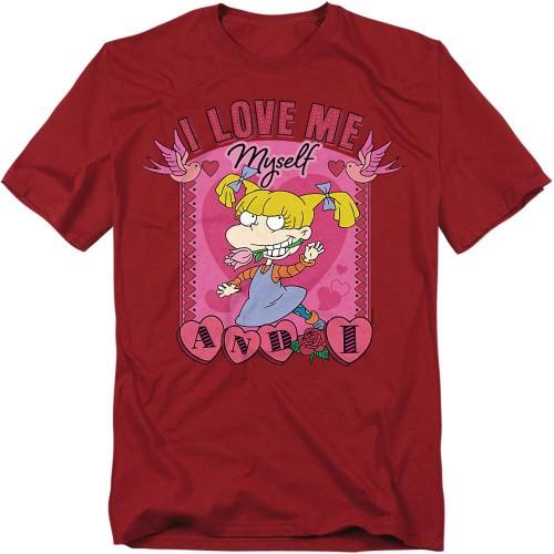 Rugrats Unisex Adult I Love Me Myself And I Angelica Valentine's Day T-Shirt