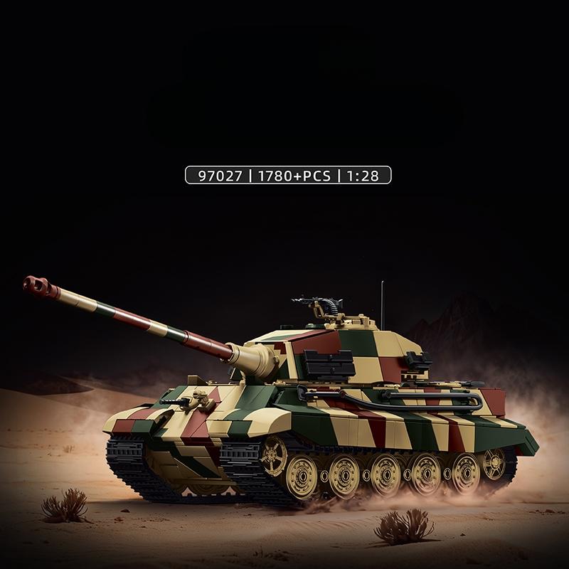1:28 Tank building block assembly set, military series building block model, suitable for gifting, collecting, and decorating