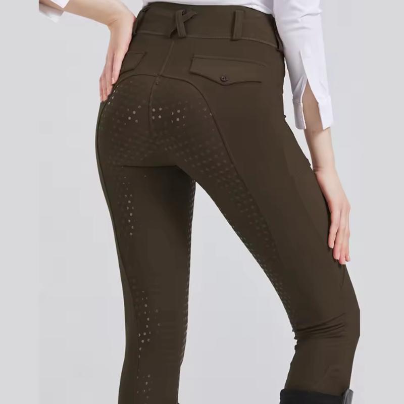 Women Fashion High Waist Elastic Equestrian Pants Horse Racing Skinny Trousers Womens Horse Riding Camping Running Climbing Pant