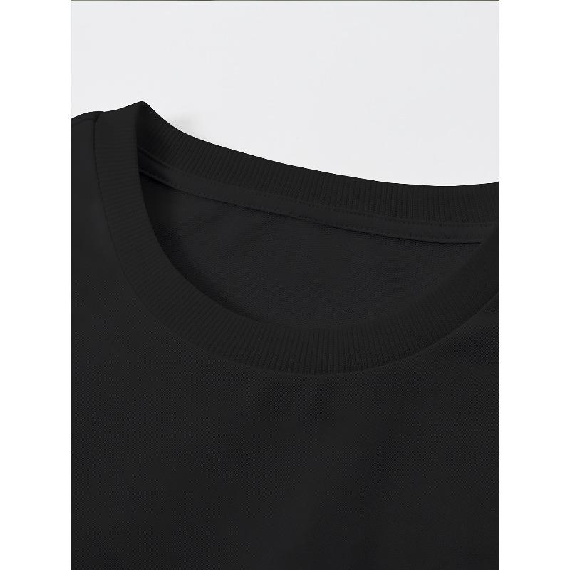 European Sizes Men'S Streetwear Graphic T-Shirt - "Standards" Design with Wolf & Skull Print, Loose Fit Round Neck Tee