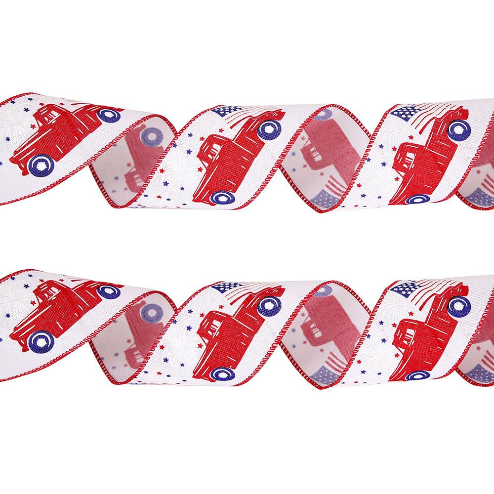 Meter Festive 10 American Independence Day Ribbon Decorative Gift Wrap Set Stars With