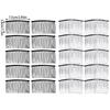 10pack Metal Bridal Wedding Comb Slide Bun Holder Headpieces Clips Grips for Elegant Wedding Accessories