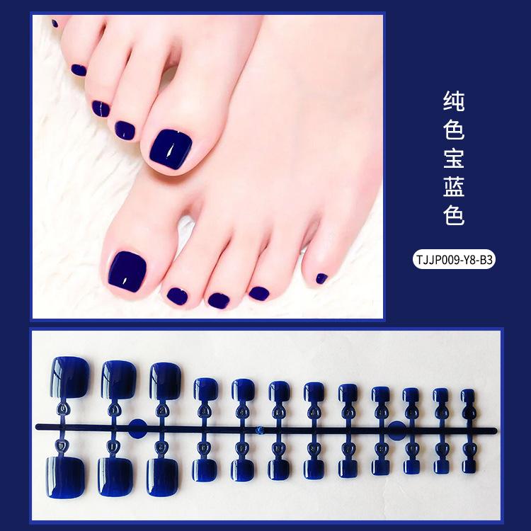

24 шт./компл. DIY быстрые ногти глянцевые однотонные ногти на ногах накладные ногти разноцветные полоски готовый маникюр