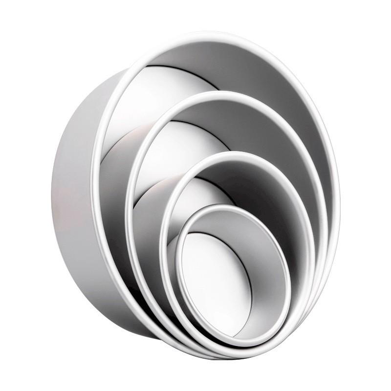 Chiffon Cake Mold Set with Removable Bottom: 4", 6", 8", 10" for Oven Use