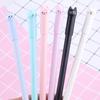 Korean Cat-Themed Wagging Tail Neutral Pen, 0.5mm Black Ink for Students