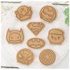 Durable 16Pcs Biscuit Press Molds 2 Gift Boxes,Each Pattern 2Pcs Cartoon Cutters For Home Cookie Fondant Craft