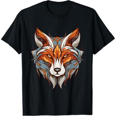 Fox Colorful Portrait _ Animal Head T-Shirt