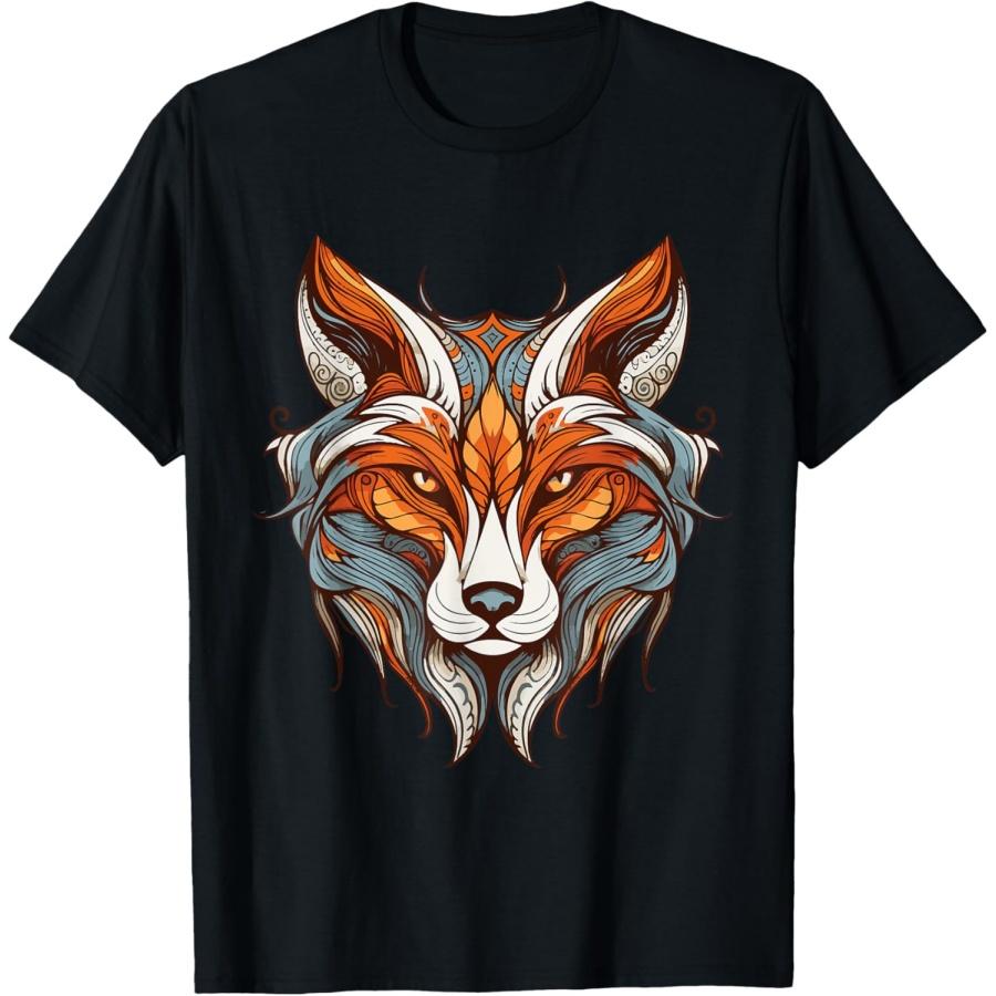 

Fox Colorful Portrait _ Animal Head T-Shirt XXXXXL чёрный