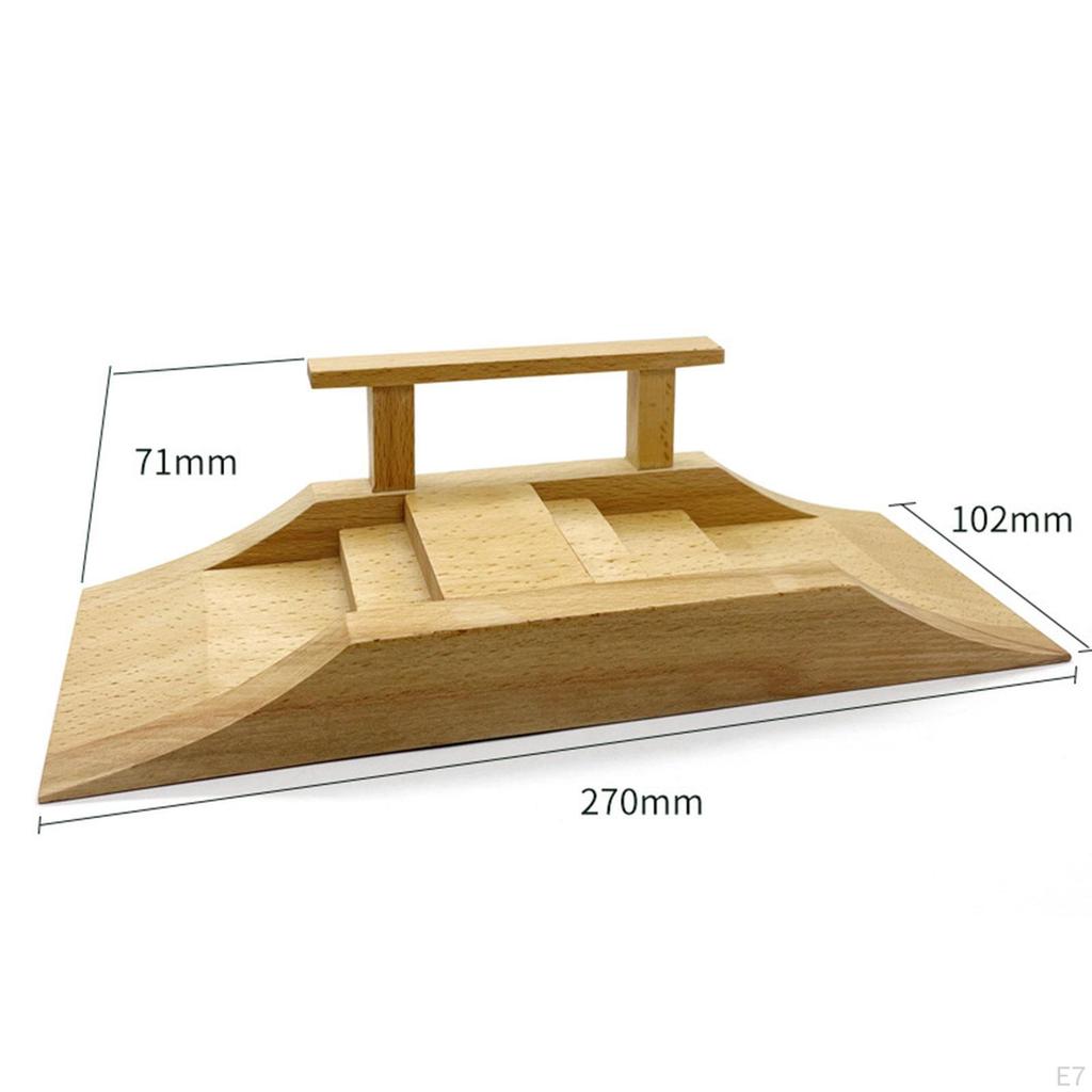 Wooden Fingerboard Ramp Accessories Ornament Multifunctional Professional Grade Improve Creativity