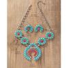 Vintage Turquoise Necklace European and American Exaggerated Personality Bohemian Trend Jewelry