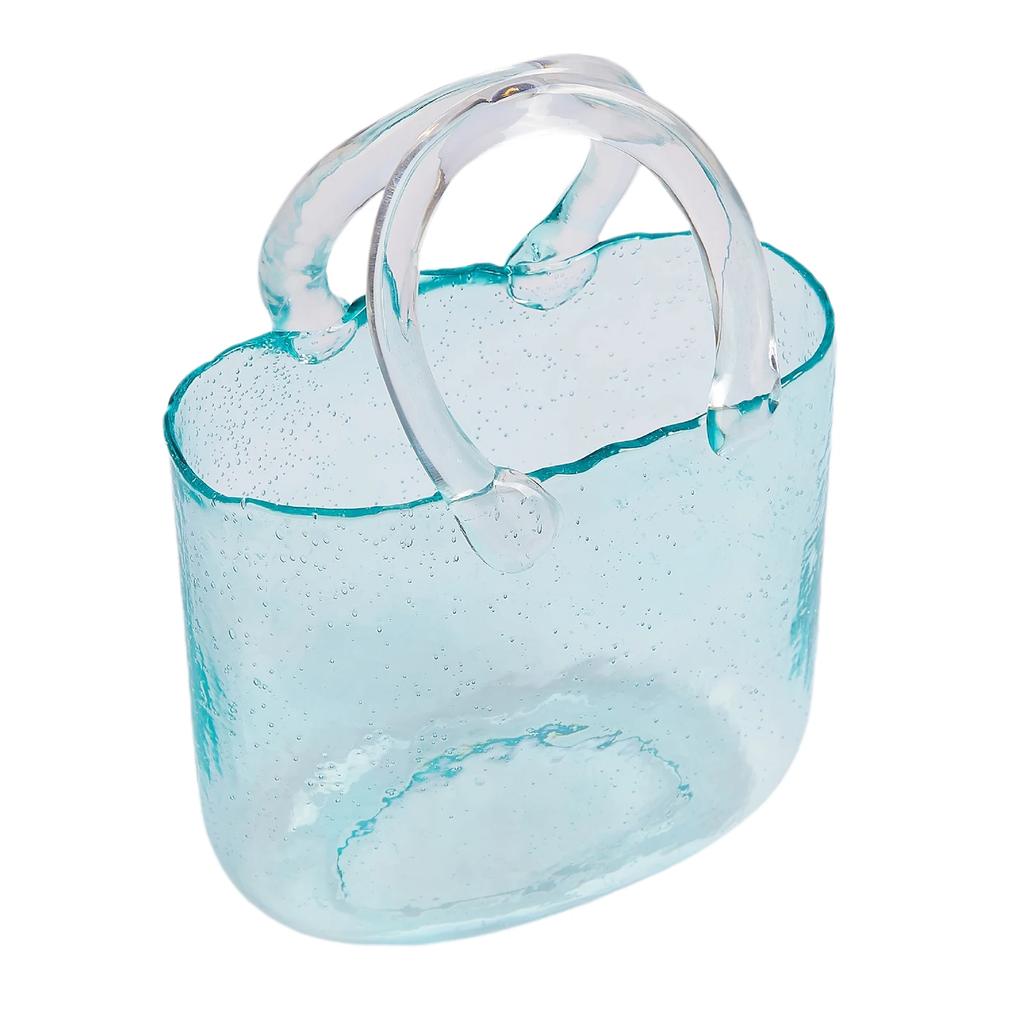 Przenośny Szklany Wazon na Kwiaty Kreatywne Akwarium dla Złotej Rybki Piękna Dekoracja Domowa na Biurko Praktyczny Wazon Wystrój Salonu