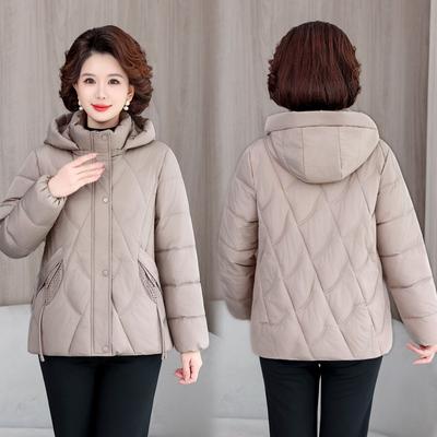 Winter Warm Cotton Coat for Women Fashionable Thickened Down Jacket for Middle Aged Mothers Winter Outwear