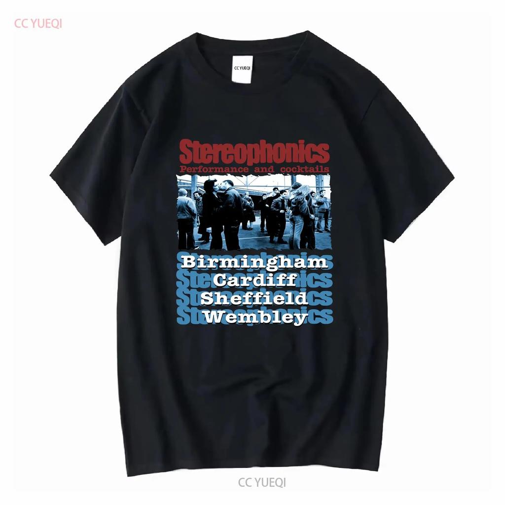 T-shirt Nera Media Stereophonics Anni '90 Band Rock Gallese Foto Copertina Album Genere Musica Alternativa Indie Taglia M vintage