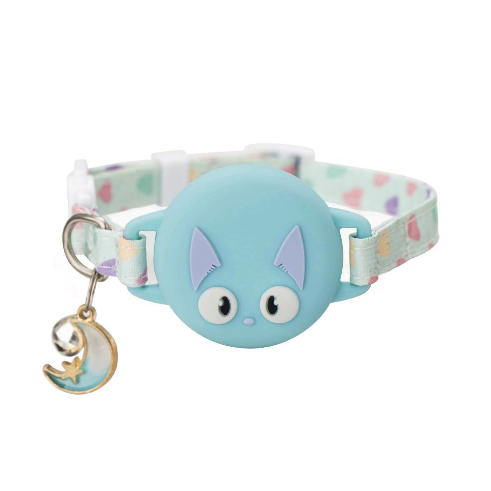 

Силиконовый позиционирующий ошейник для кошки со световым эффектом, держатель для трекера-локатора для питомца для собаки, котенка M зелёный