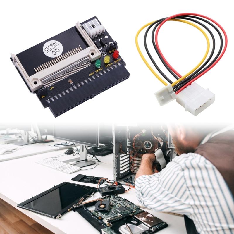Flash Compact Flash Card to Female 40 Pin IDE Hard Drive Bootable Adapter Converters Module Flash Card Reader Module for Computer