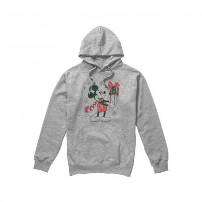 Mens Mickey Mouse Present Christmas Hoodie