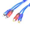 Mp3 Audio Rca Y Splitter Male To Female Cable Adapter For Car Aux Amplifier