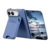 Magnetic Flip Card Slots Wallet Bracket Leather Phone Case for iPhone Duo 18 Fold Wide Central Axis Protection for Magsafe Cover