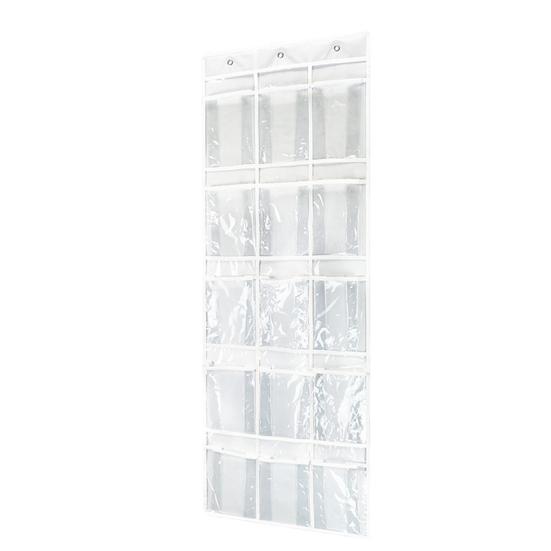 Organizer na buty do zawieszenia na drzwiach 15 kieszeni Przezroczysty wiszący organizer na drzwi Oszczędzająca miejsce torba do przechowywania butów, zabawek, przyborów toaletowych