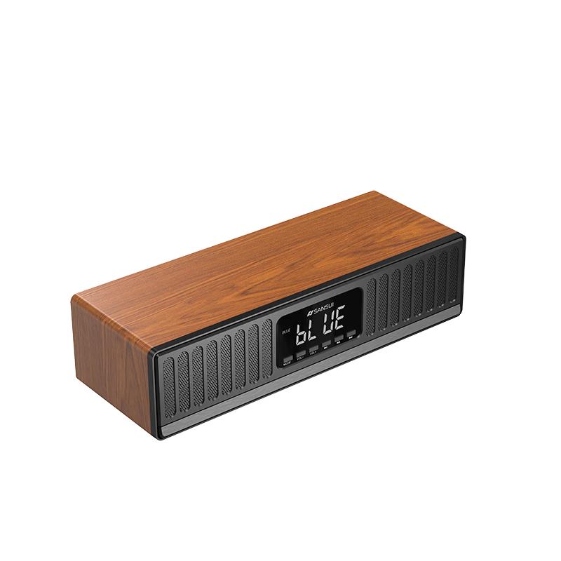 

SANSUI N10 Wooden Hi-Fi Bluetooth Karaoke Speaker